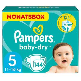 Windeln Baby Dry Gr. 5 Junior (11-16 kg), Monatsbox, 144 St bei direkt-shopping.ch