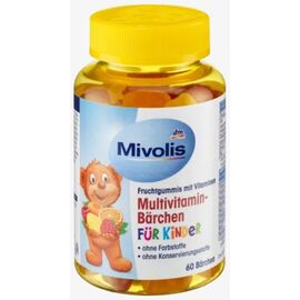 Mivolis Multivitamin-Bärchen für Kinder, Fruchtgummis, 60 St.